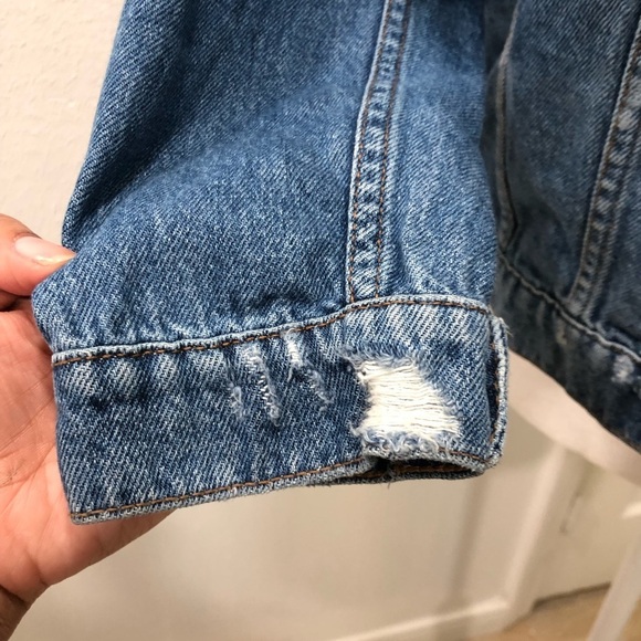 Zara girl jean distressed jacket - Picture 3 of 7